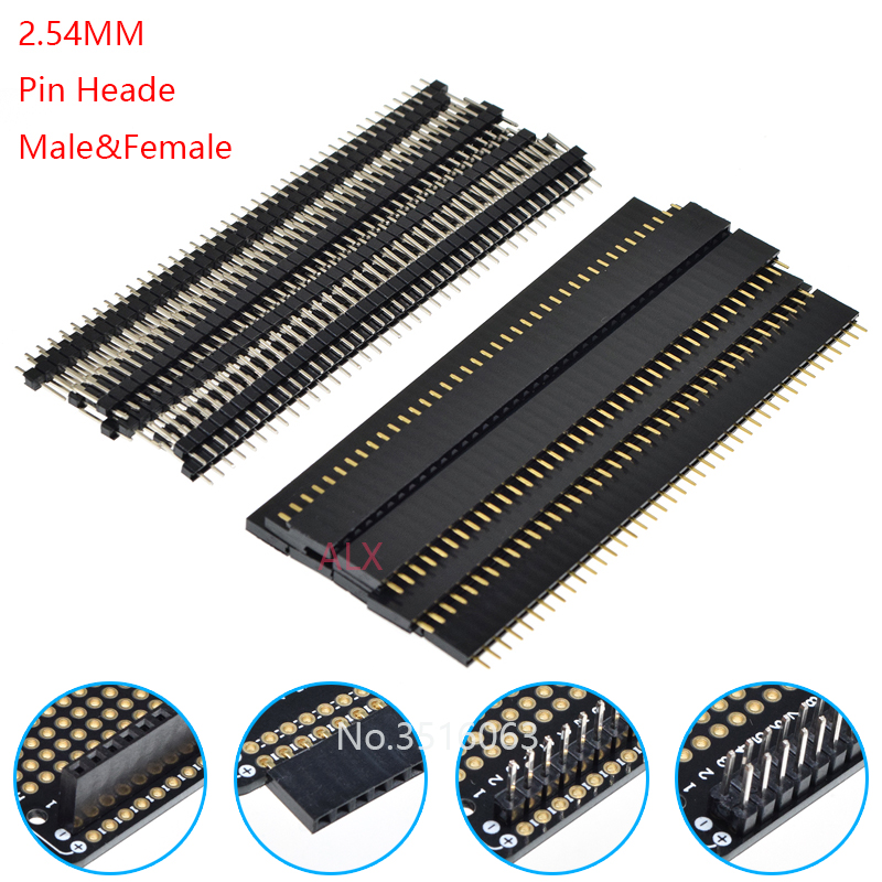 Male Female Header Pin - 5/10 Peças Conector JST de 2.54mm