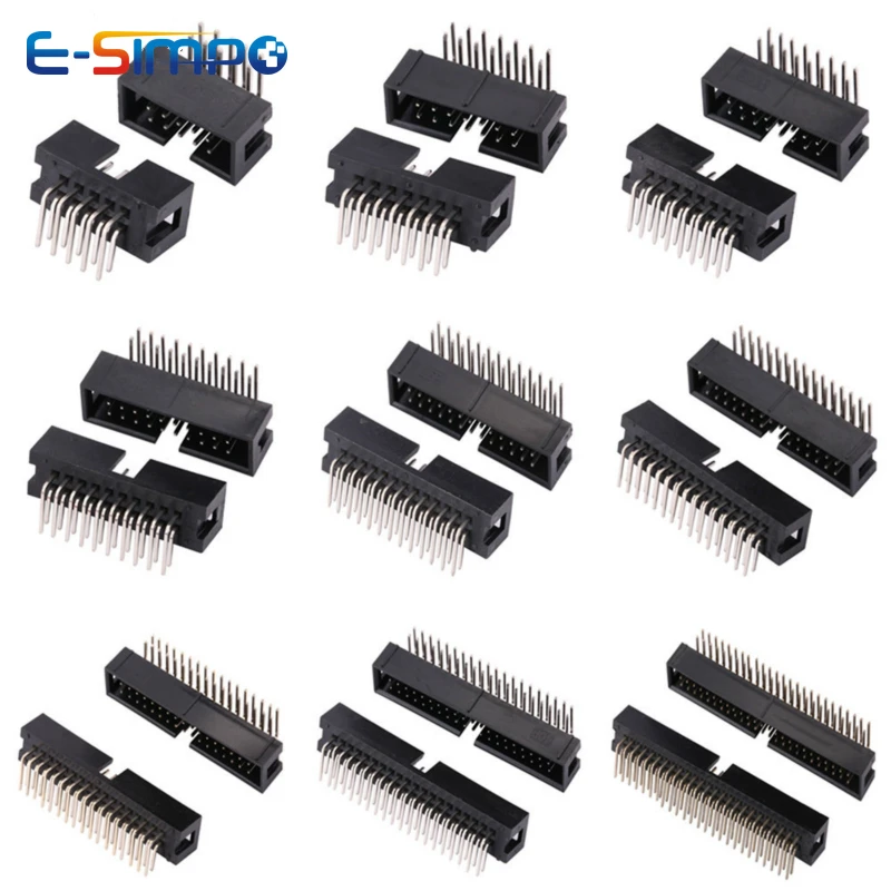 Male Female Header Pin - 10 peças dc3 2.54mm dip ra