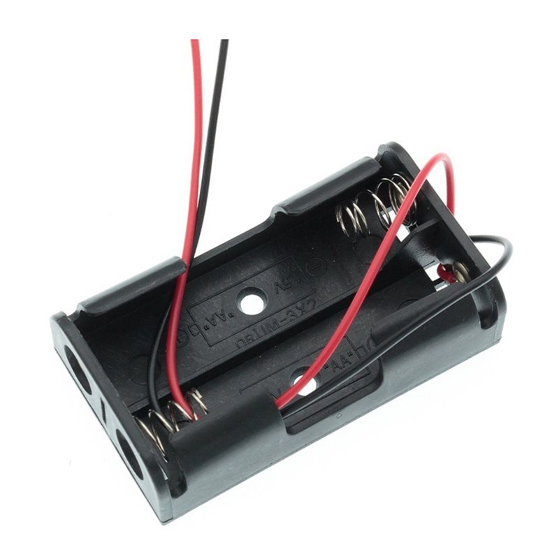 Diy Electronics Power Supply - AAAEL-100Pcs Caixa para 2 Pilhas AA