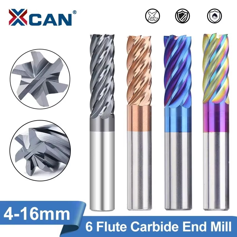 Diy Cnc Router Electronics - Xcan 4-16mm 6 flautas fresa de