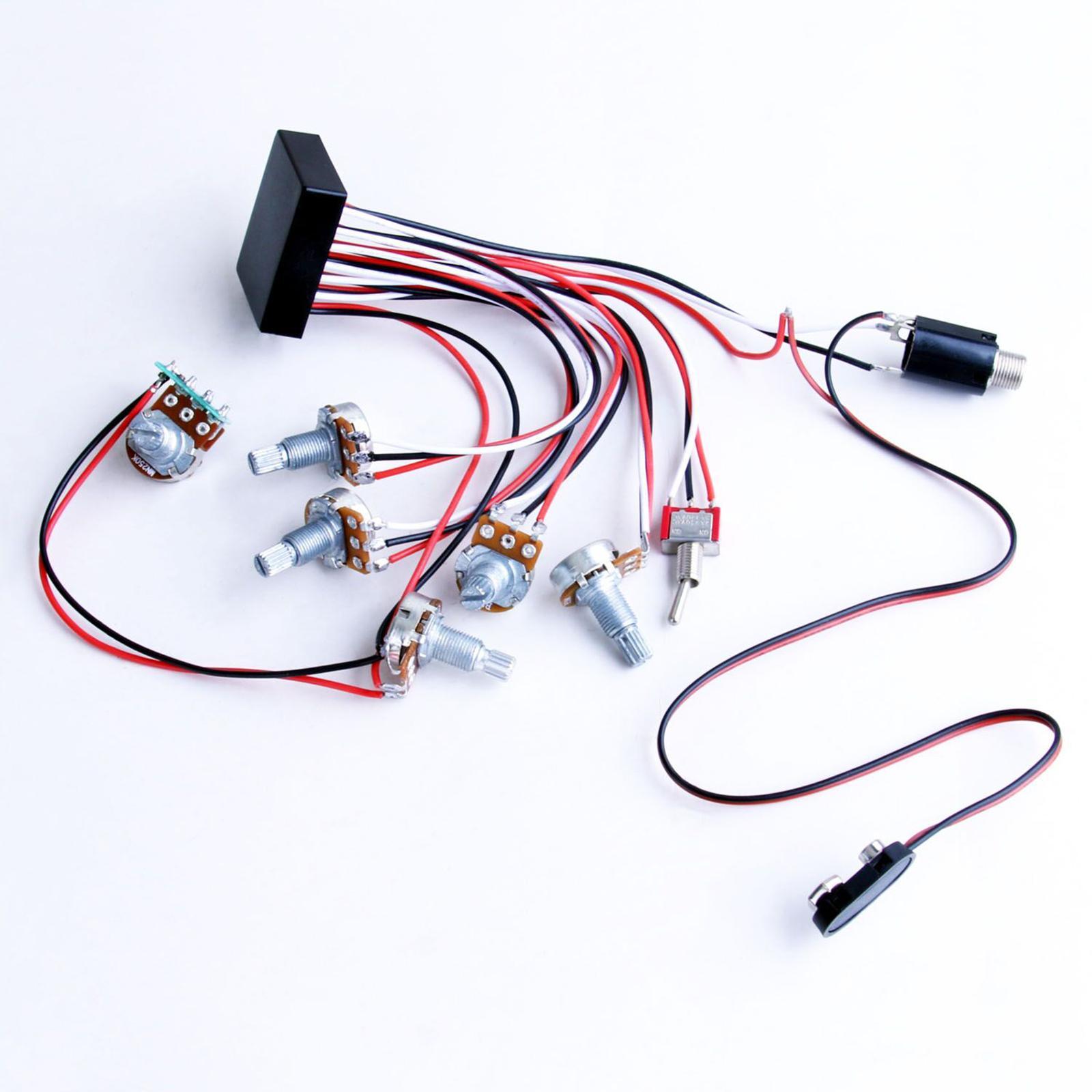 3 banda ativo passivo captador - Diy Guitar Electronics Kit avaliação e preço