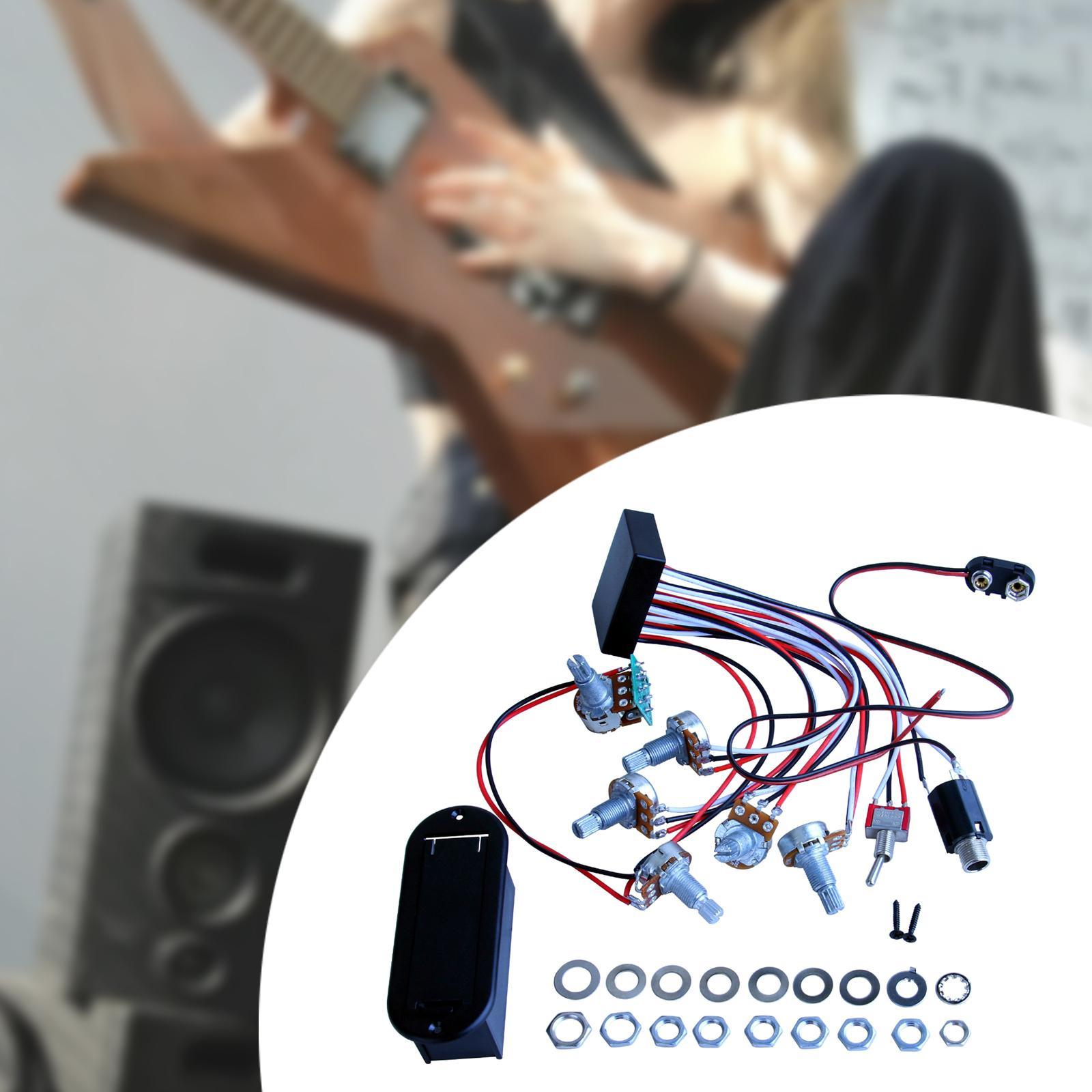 3 banda ativo passivo captador - Diy Guitar Electronics Kit avaliação e preço