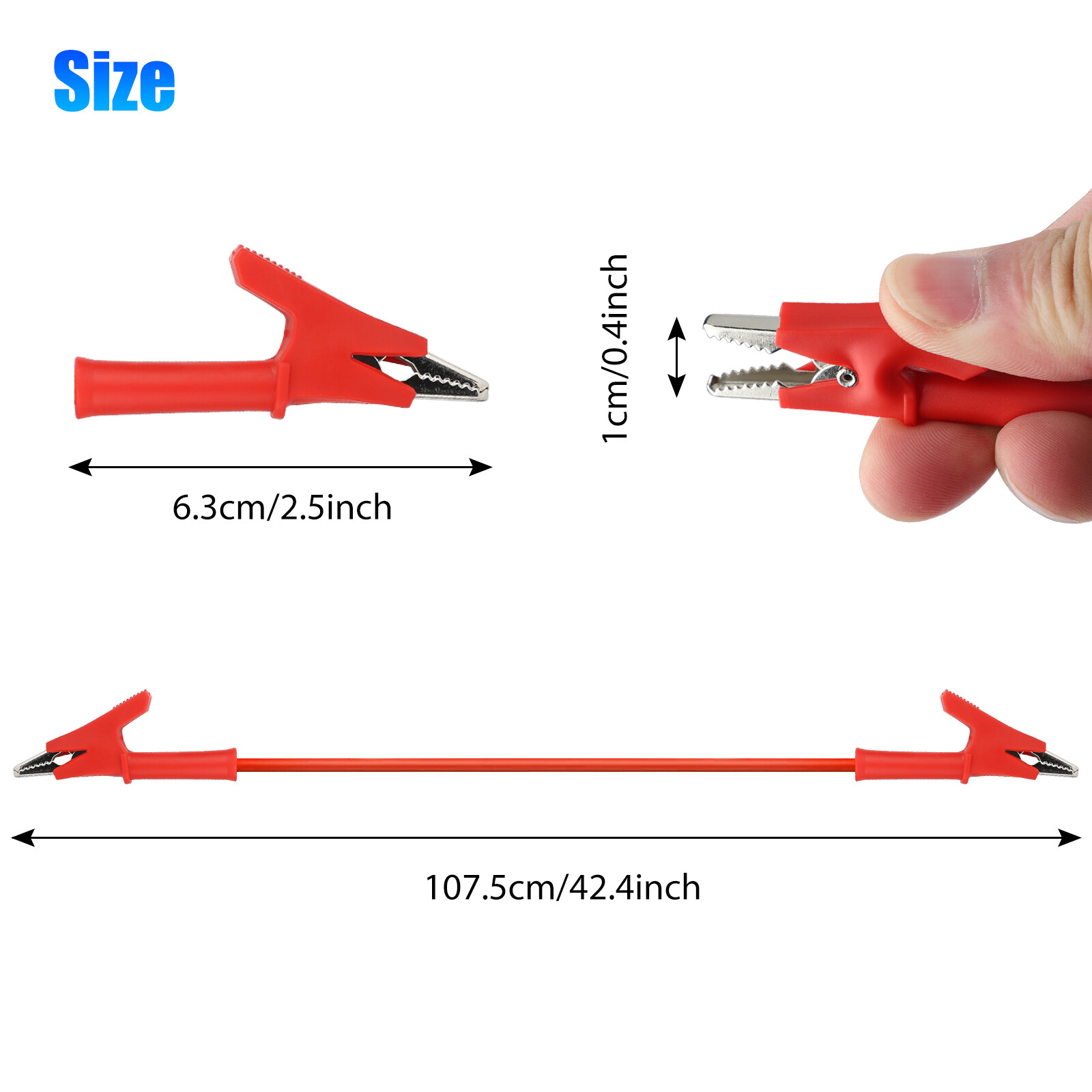 5 peças qualidade 3.3 pés/1m c - Crocodile Clip Set avaliação e preço