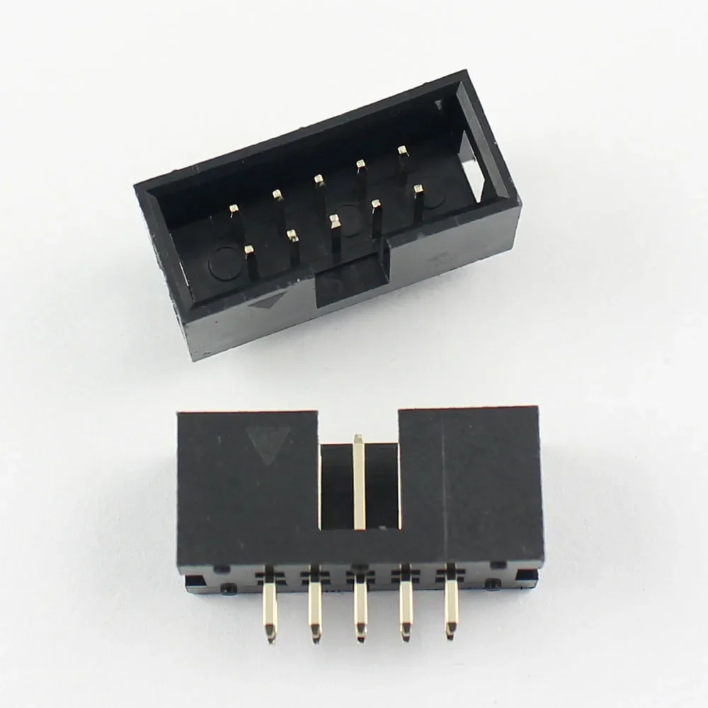 100 peças 2.54mm 2x5 pinos 10  - Male Female Header Pin avaliação e preço
