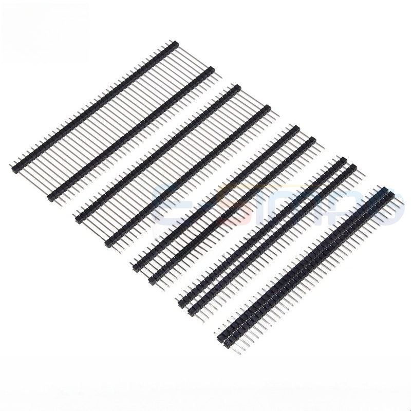 50 peças 2.54mm ouro fileira ú - Male Female Header Pin avaliação e preço