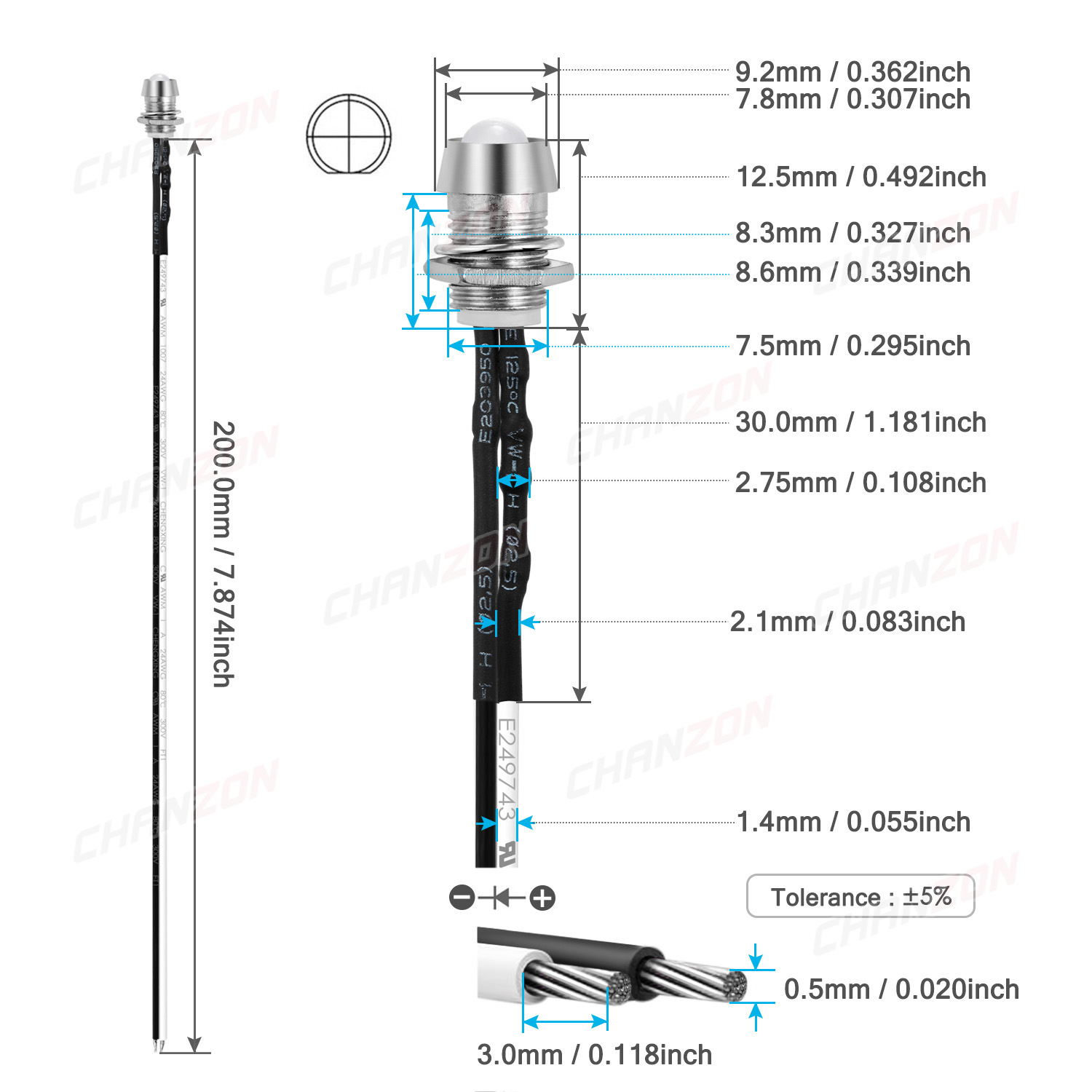 Kit led pré-fio de 5mm, 12v, d - Hobby Diy Electronics Kit avaliação e preço