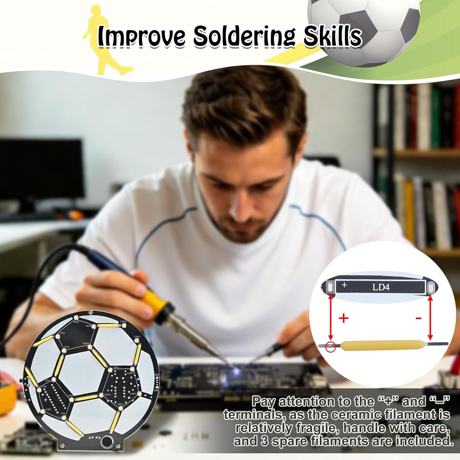 Kit de Soldagem DIY para Bola  - Diy Electronics Filament avaliação e preço