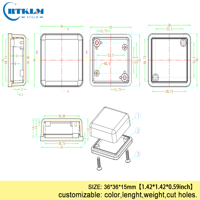 Caixa de plástico pequena para - Diy Projects With Electronics avaliação e preço